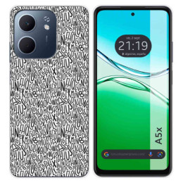 Funda Silicona para Oppo A5x diseño Letras Dibujos