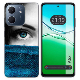 Funda Silicona para Oppo A5x diseño Ojo Dibujos