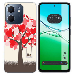 Funda Silicona para Oppo A5x diseño Pajaritos Dibujos