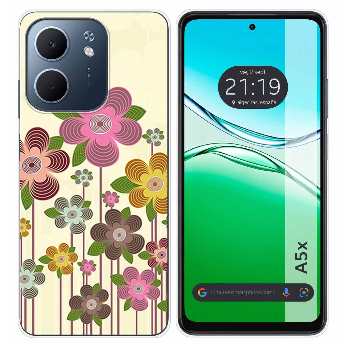 Funda Silicona para Oppo A5x diseño Primavera En Flor Dibujos