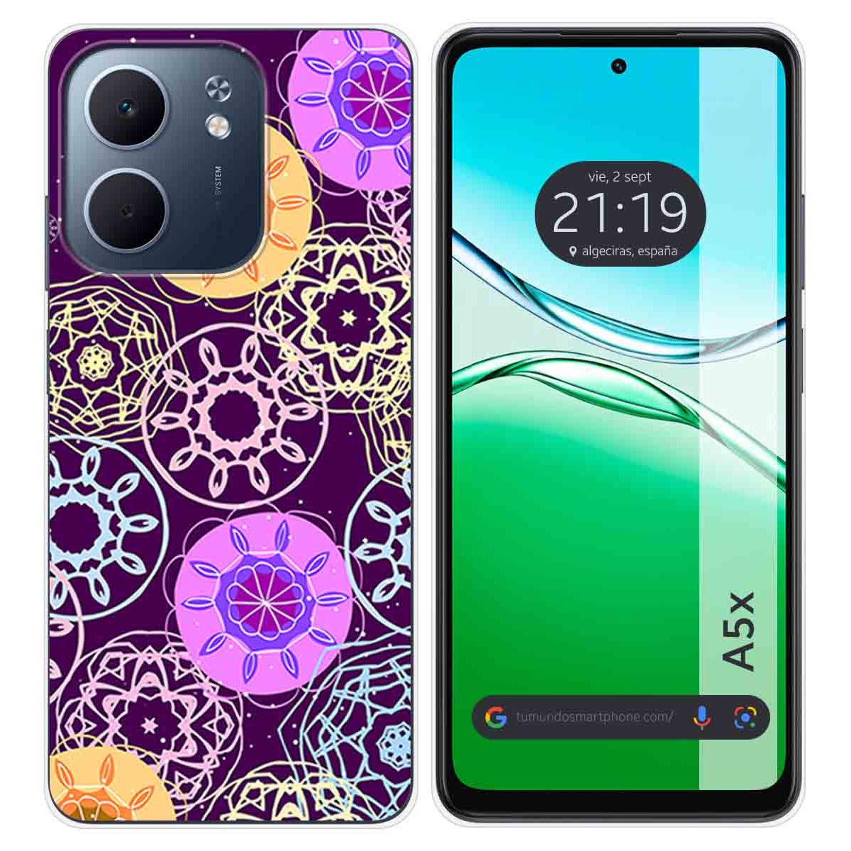 Funda Silicona para Oppo A5x diseño Radial Dibujos