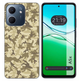Funda Silicona para Oppo A5x diseño Sand Camuflaje Dibujos