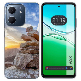 Funda Silicona para Oppo A5x diseño Sunset Dibujos