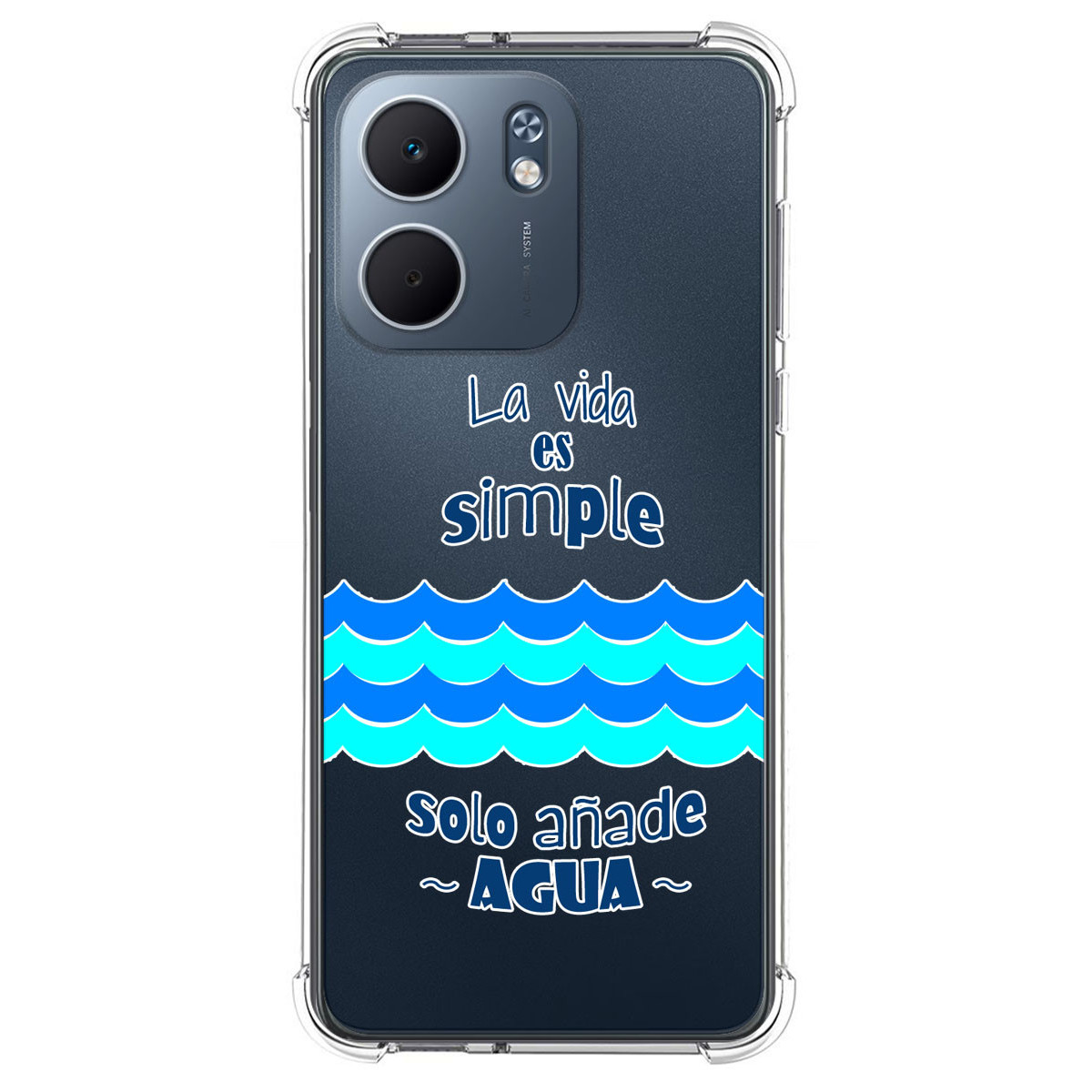 Funda Silicona Antigolpes para Oppo A5x diseño Agua Dibujos