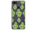Funda Gel Transparente para Asus Zenfone Max Plus M1 Diseño Cactus Dibujos