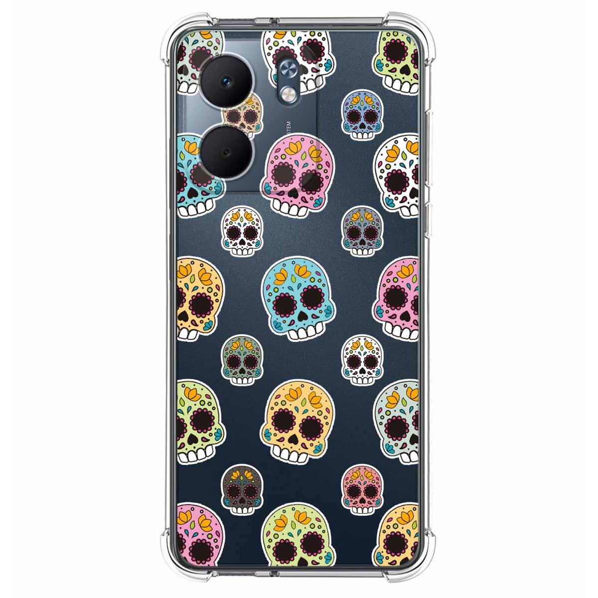 Funda Silicona Antigolpes para Oppo A5x diseño Catrina Dibujos