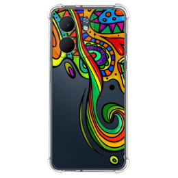 Funda Silicona Antigolpes para Oppo A5x diseño Colores Dibujos