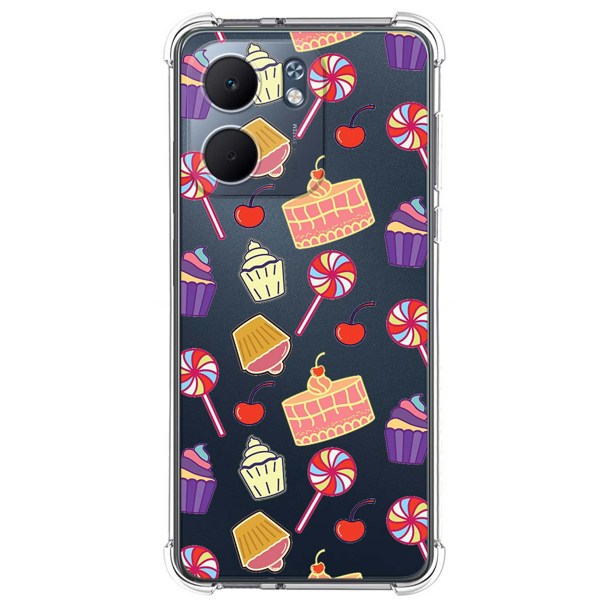 Funda Silicona Antigolpes para Oppo A5x diseño Dulces 01 Dibujos