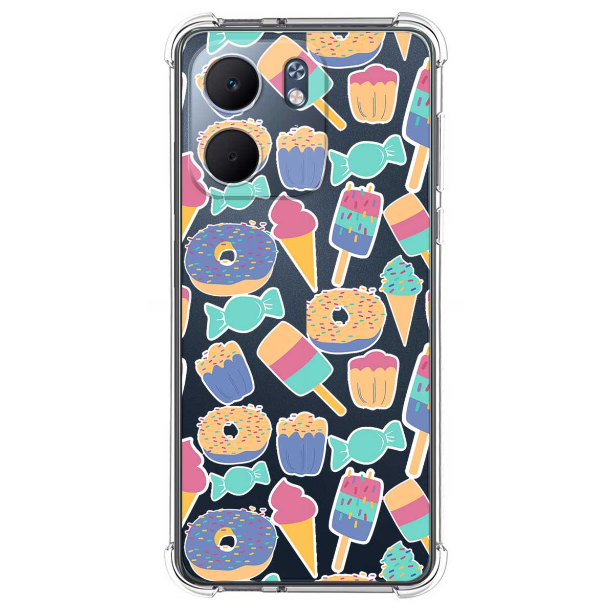 Funda Silicona Antigolpes para Oppo A5x diseño Dulces 02 Dibujos