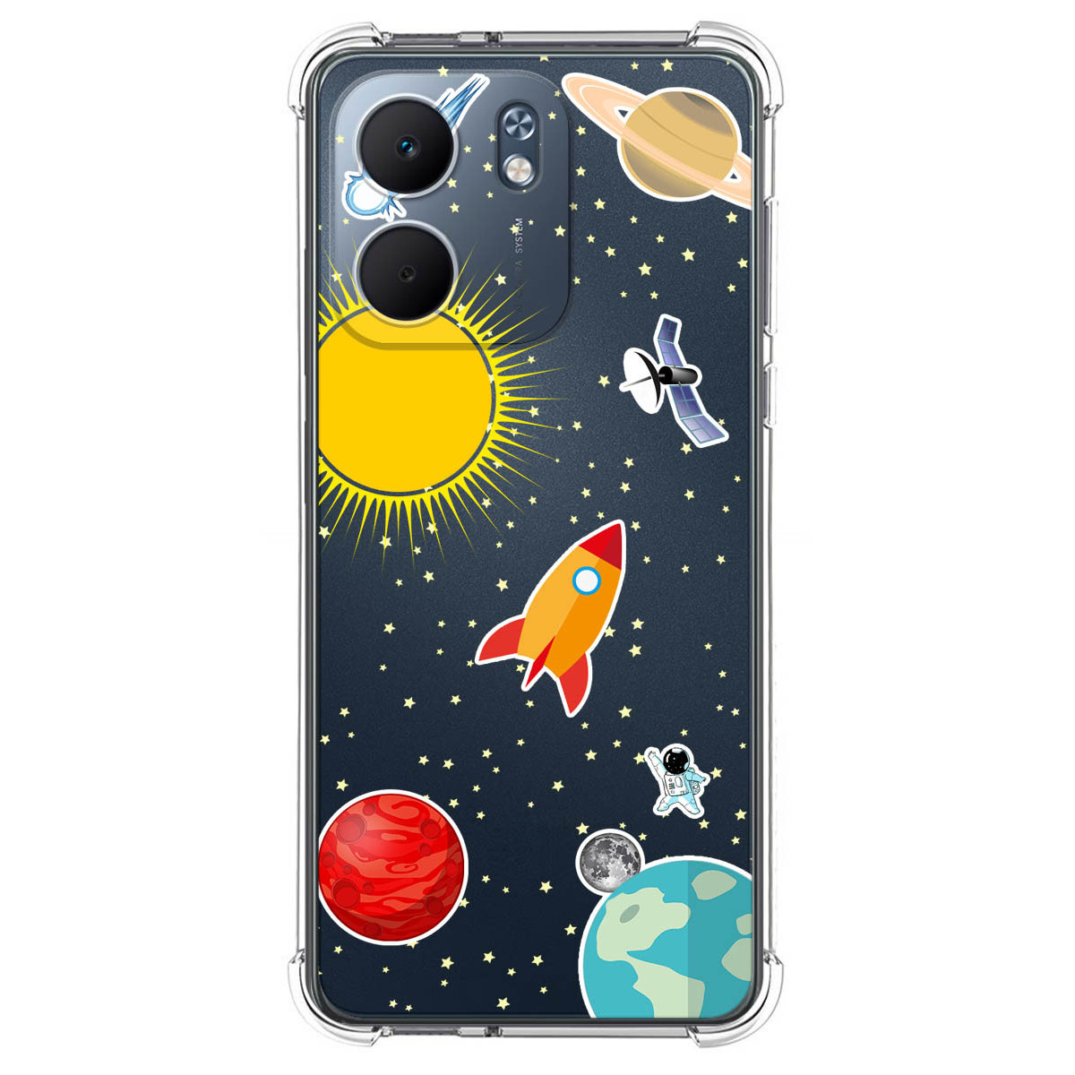 Funda Silicona Antigolpes para Oppo A5x diseño Espacio Dibujos