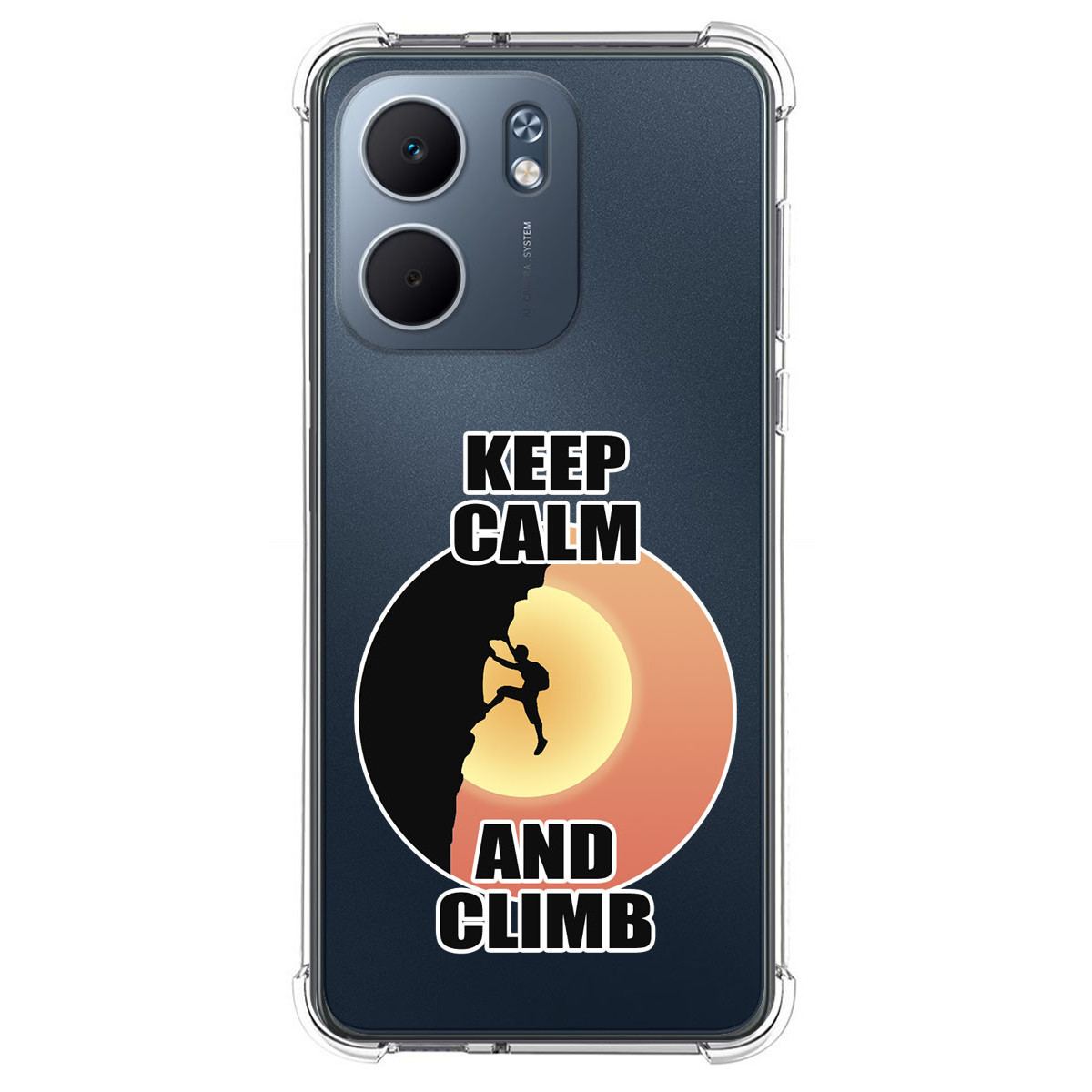 Funda Silicona Antigolpes para Oppo A5x diseño Hombre Escalada Dibujos