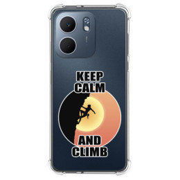 Funda Silicona Antigolpes para Oppo A5x diseño Mujer Escalada Dibujos