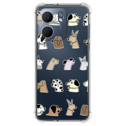Funda Silicona Antigolpes para Oppo A5x diseño Perros Dibujos