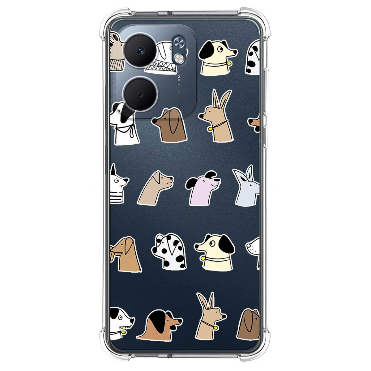 Funda Silicona Antigolpes para Oppo A5x diseño Perros Dibujos