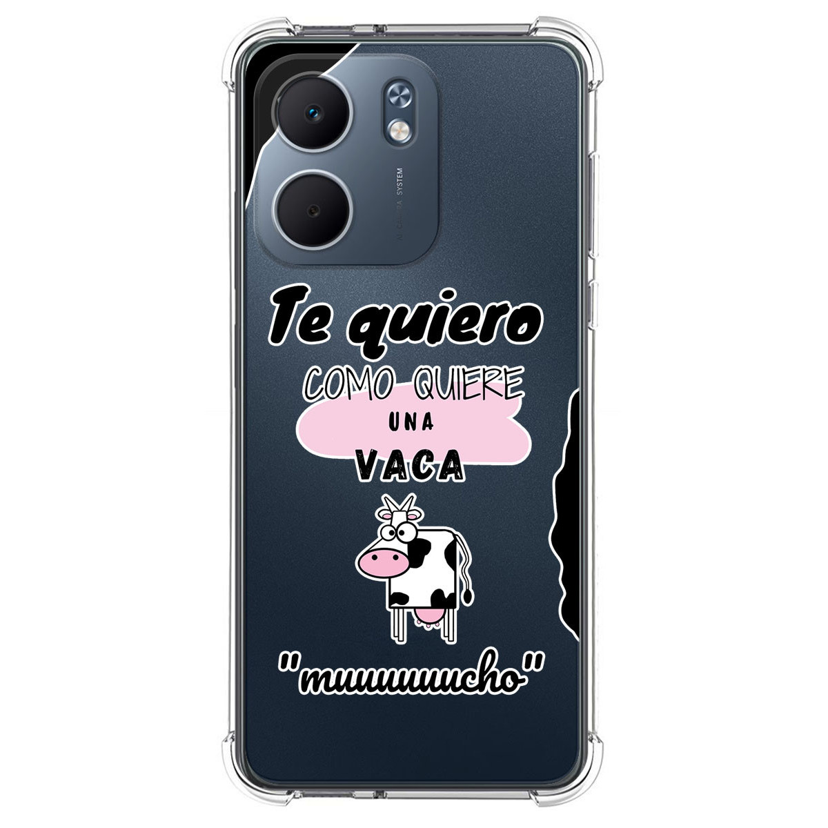 Funda Silicona Antigolpes para Oppo A5x diseño Vaca Dibujos
