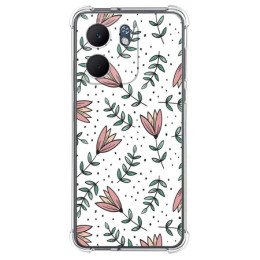 Funda Silicona Antigolpes para Oppo A5x diseño Flores 01 Dibujos