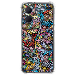 Funda Silicona Antigolpes para Oppo A5x diseño Flores 04 Dibujos