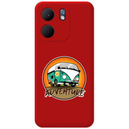 Funda Silicona Líquida Roja para Oppo A5x diseño Adventure Dibujos