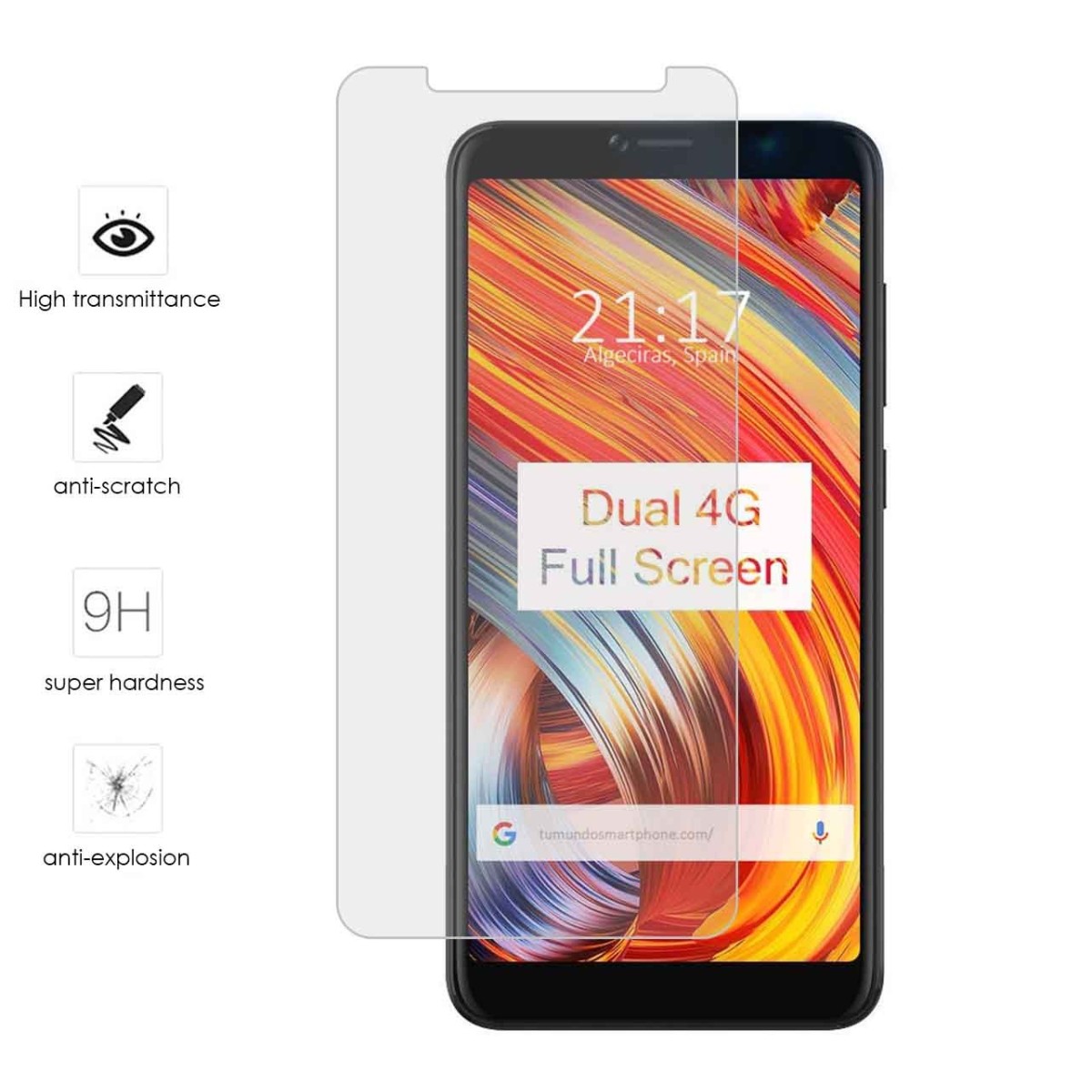 Protector Cristal Templado para Leagoo M9 Pro Vidrio