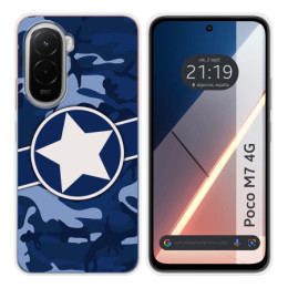 Funda Silicona para Xiaomi Poco M7 4G diseño Camuflaje 03 Dibujos