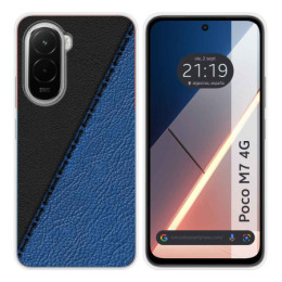 Funda Silicona para Xiaomi Poco M7 4G diseño Cuero 02 Dibujos