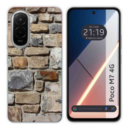 Funda Silicona para Xiaomi Poco M7 4G diseño Ladrillo 03 Dibujos