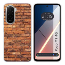 Funda Silicona para Xiaomi Poco M7 4G diseño Ladrillo 04 Dibujos