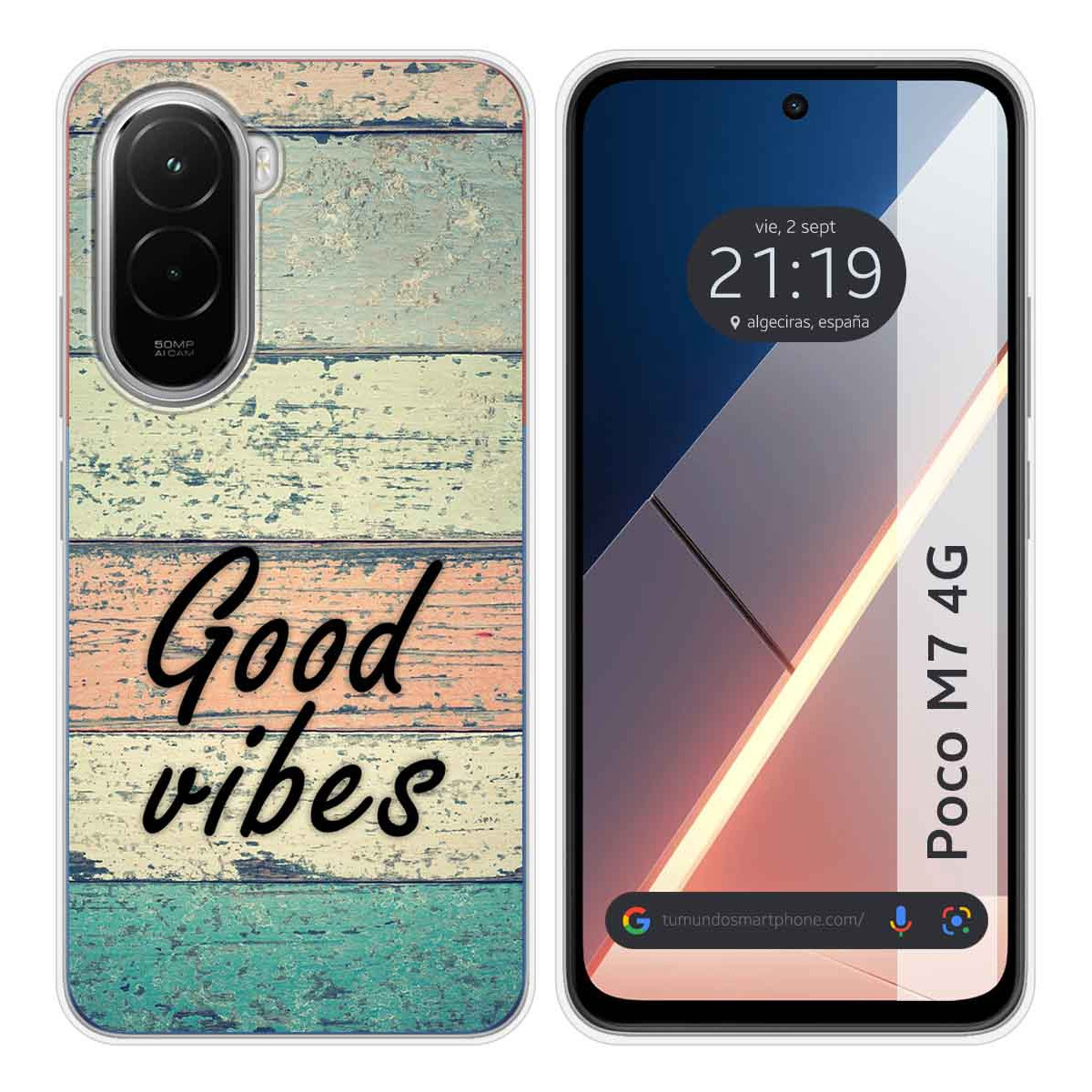 Funda Silicona para Xiaomi Poco M7 4G diseño Madera 01 Dibujos