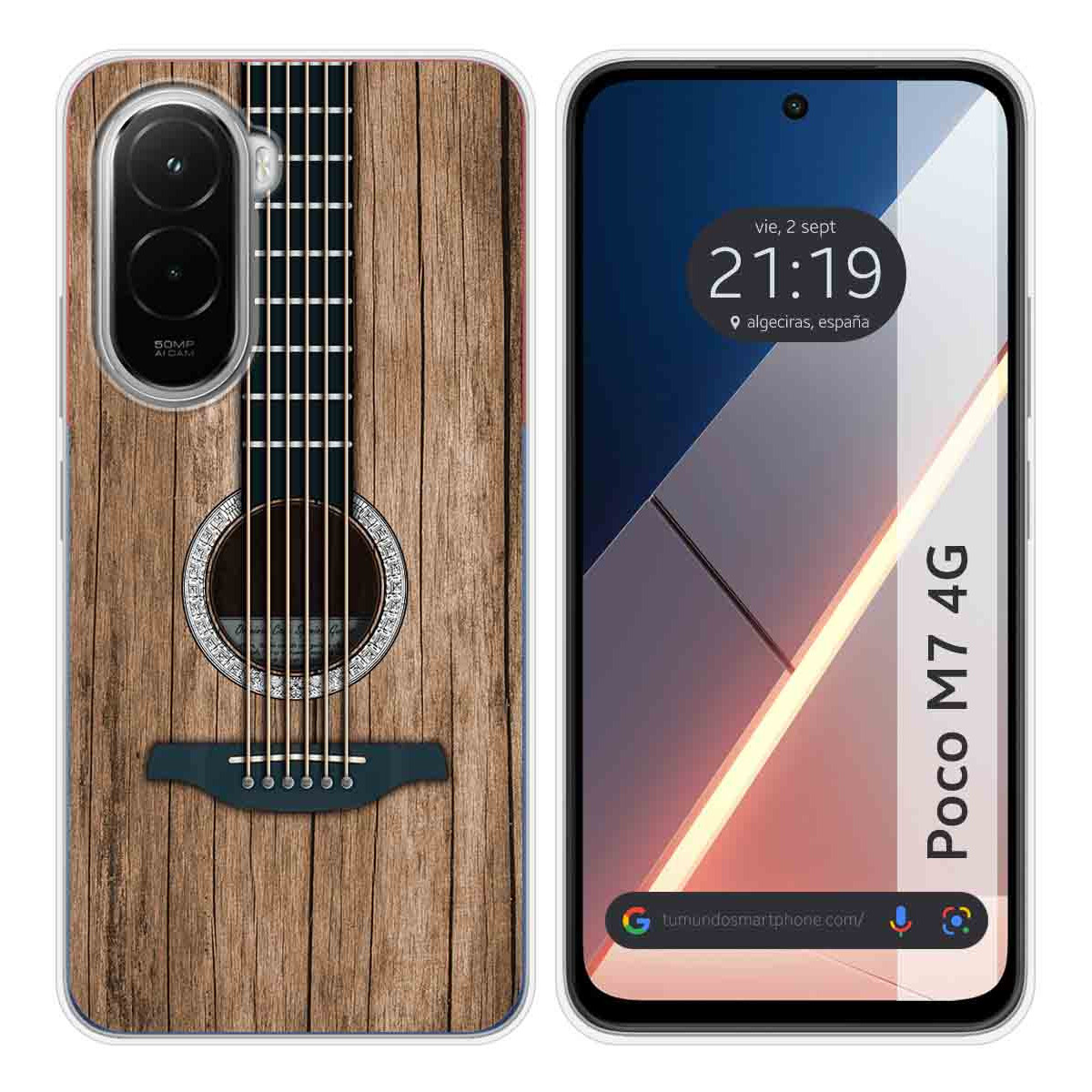 Funda Silicona para Xiaomi Poco M7 4G diseño Madera 11 Dibujos