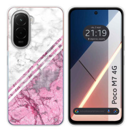 Funda Silicona para Xiaomi Poco M7 4G diseño Mármol 03 Dibujos
