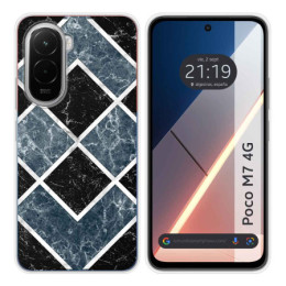Funda Silicona para Xiaomi Poco M7 4G diseño Mármol 06 Dibujos