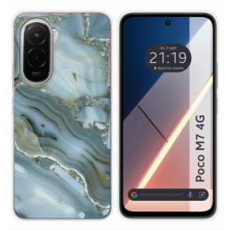 Funda Silicona para Xiaomi Poco M7 4G diseño Mármol 09 Dibujos