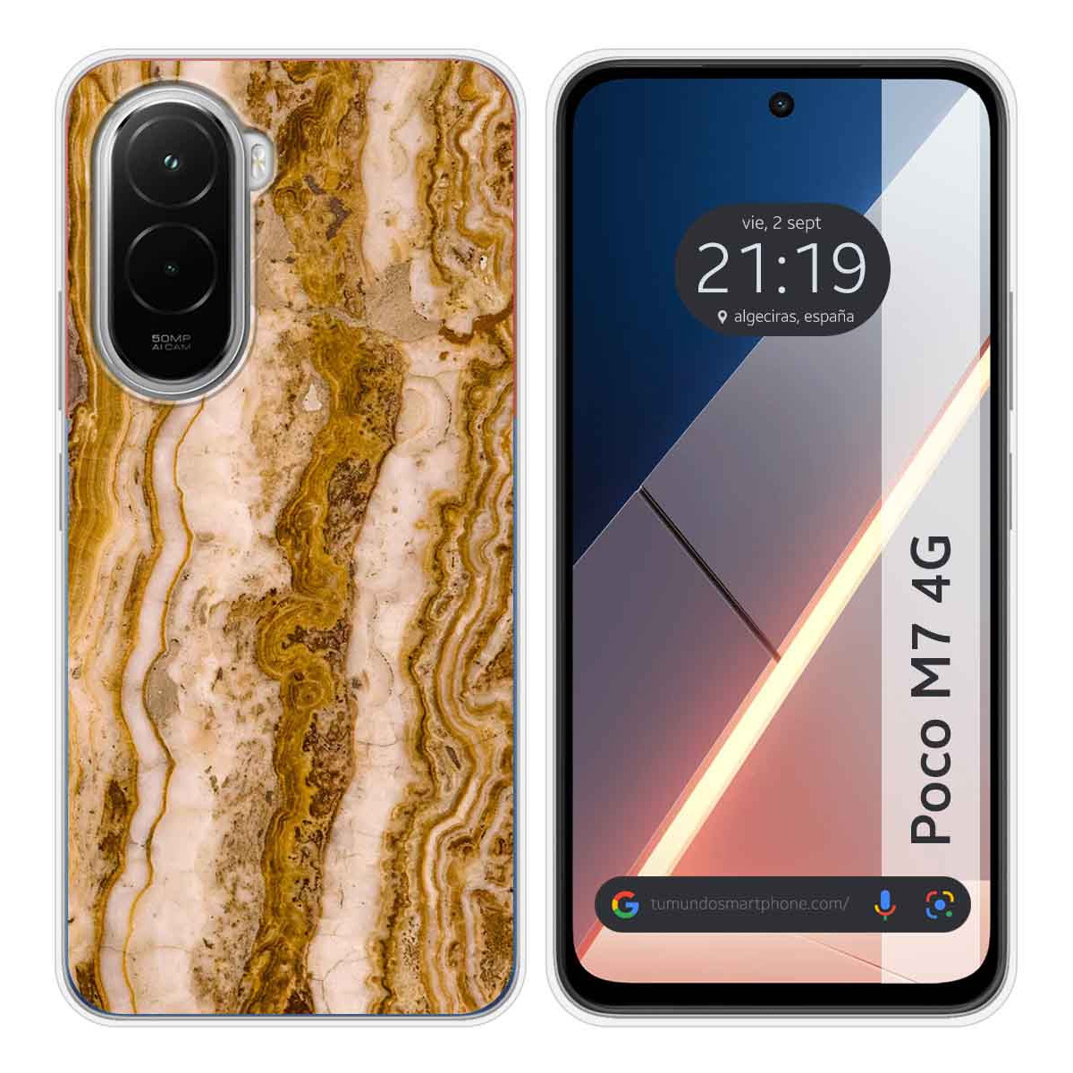 Funda Silicona para Xiaomi Poco M7 4G diseño Mármol 10 Dibujos