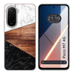 Funda Silicona para Xiaomi Poco M7 4G diseño Mármol 11 Dibujos