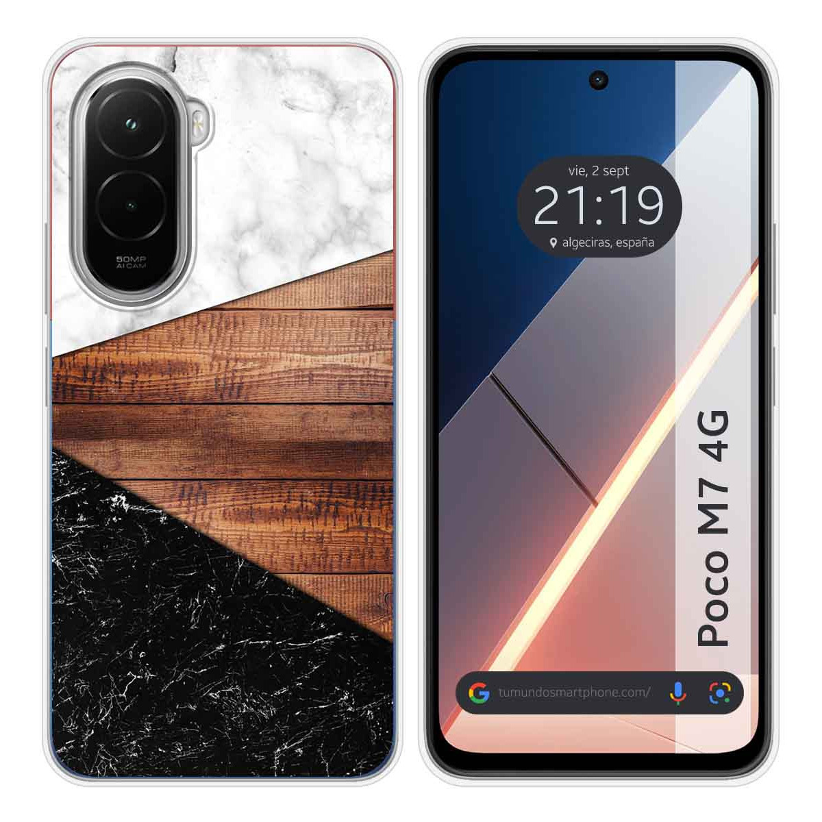 Funda Silicona para Xiaomi Poco M7 4G diseño Mármol 11 Dibujos