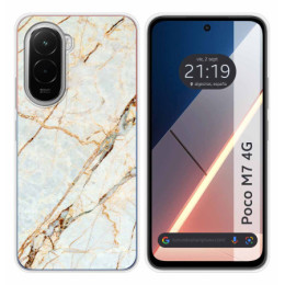 Funda Silicona para Xiaomi Poco M7 4G diseño Mármol 13 Dibujos