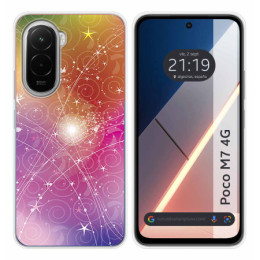 Funda Silicona para Xiaomi Poco M7 4G diseño Abstracto Dibujos