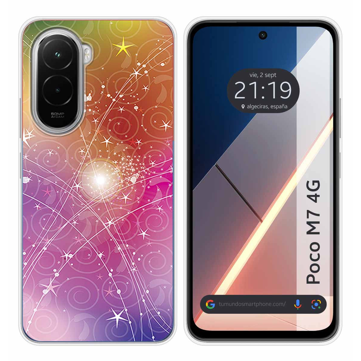 Funda Silicona para Xiaomi Poco M7 4G diseño Abstracto Dibujos