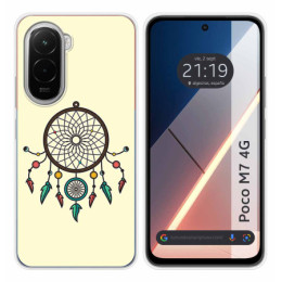 Funda Silicona para Xiaomi Poco M7 4G diseño Atrapasueños Dibujos
