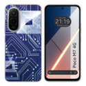Funda Silicona para Xiaomi Poco M7 4G diseño Circuito Dibujos