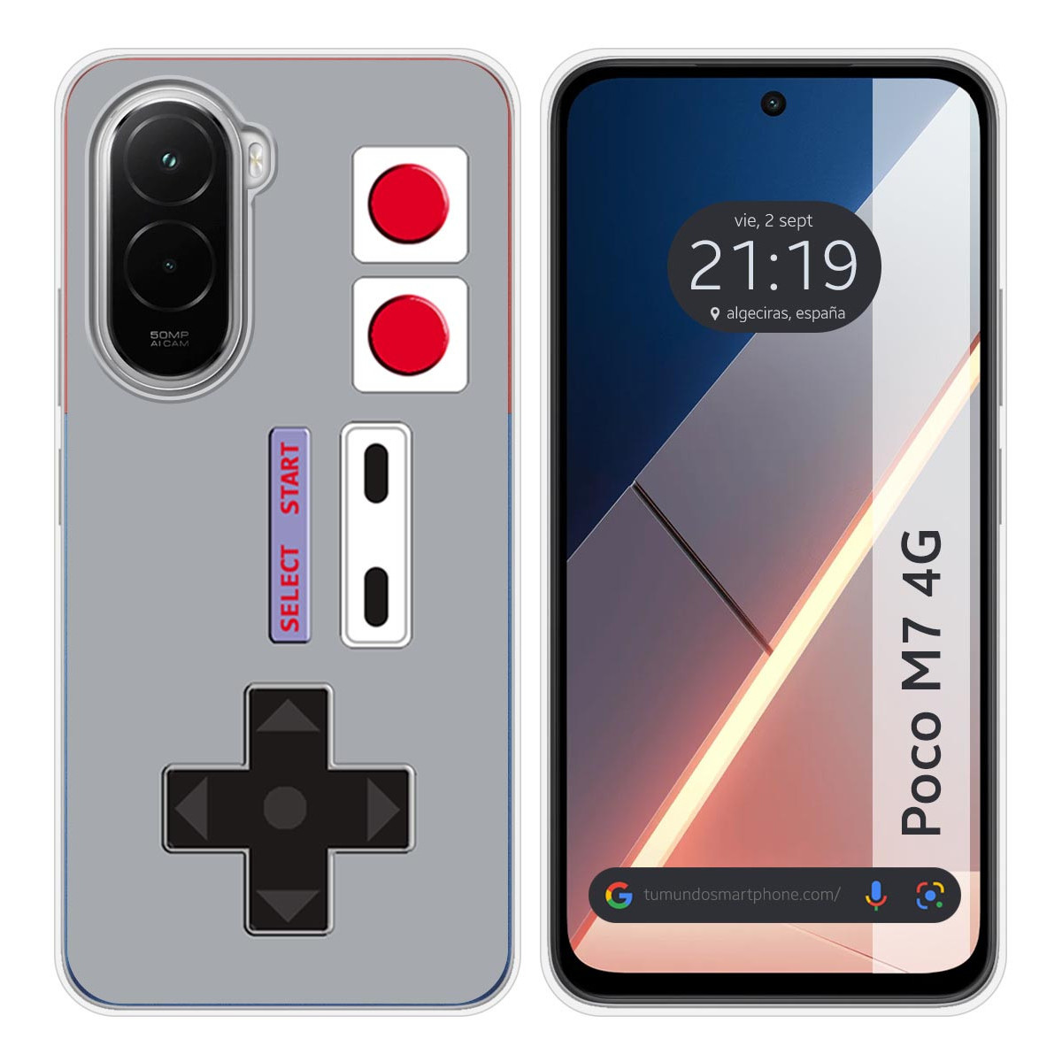 Funda Silicona para Xiaomi Poco M7 4G diseño Consola Dibujos