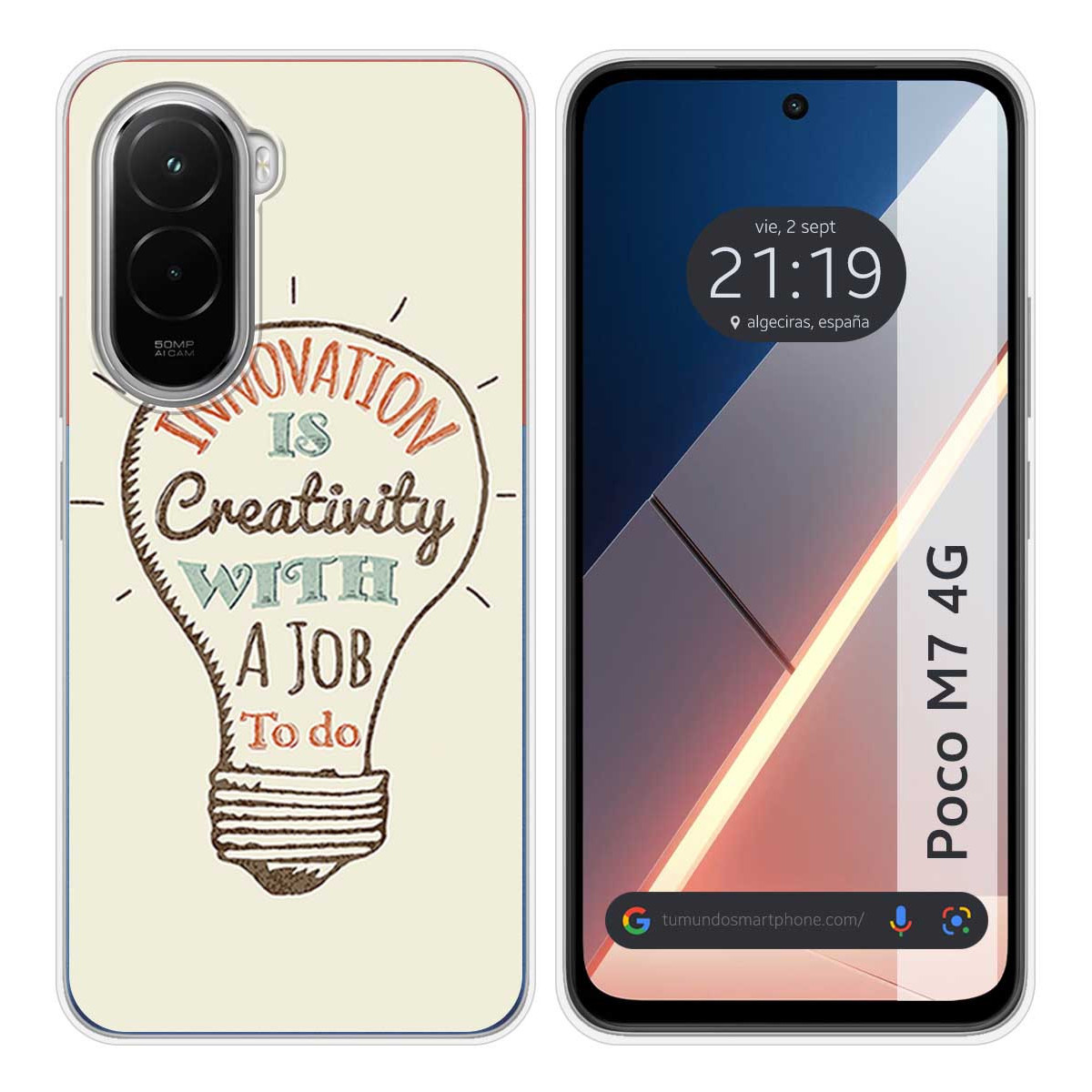 Funda Silicona para Xiaomi Poco M7 4G diseño Creativity Dibujos