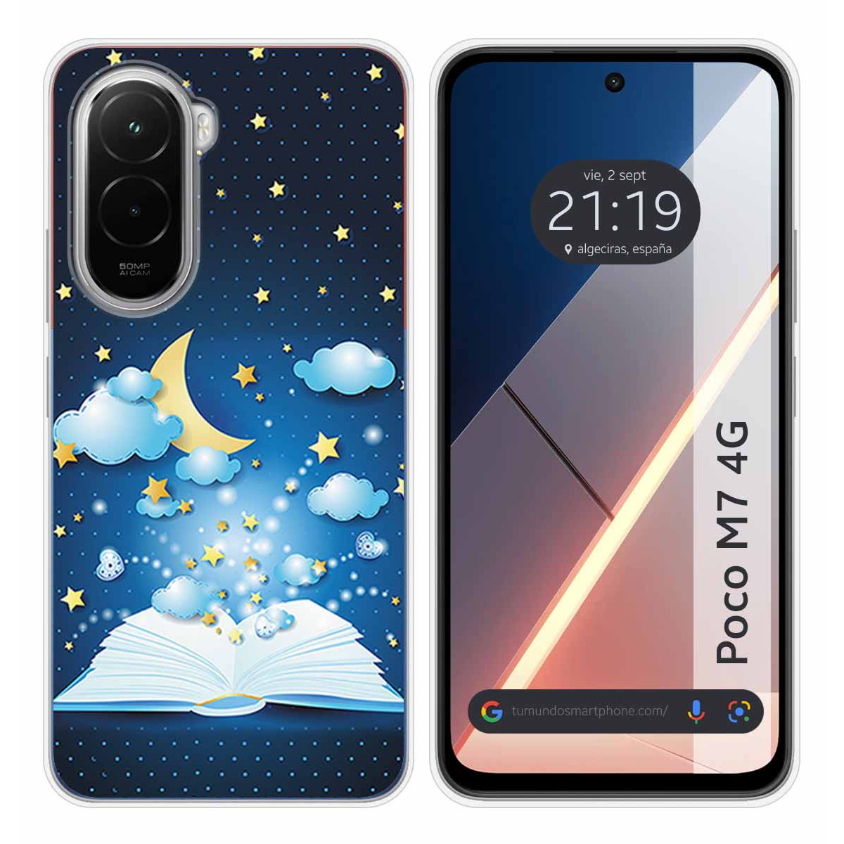 Funda Silicona para Xiaomi Poco M7 4G diseño Libro Cuentos Dibujos