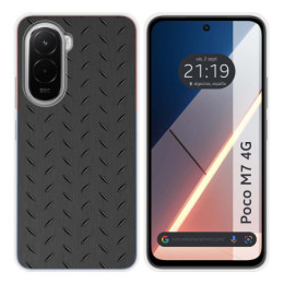 Funda Silicona para Xiaomi Poco M7 4G diseño Metal Dibujos
