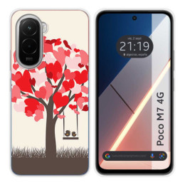 Funda Silicona para Xiaomi Poco M7 4G diseño Pajaritos Dibujos
