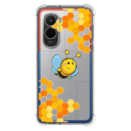 Funda Silicona Antigolpes para Xiaomi Poco M7 4G diseño Abeja Dibujos