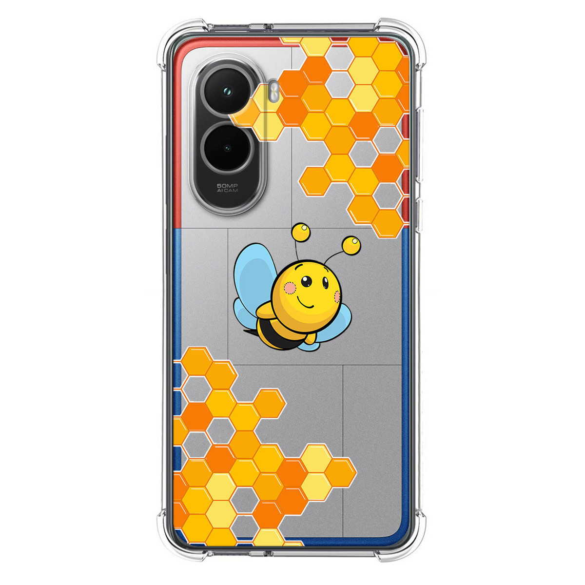 Funda Silicona Antigolpes para Xiaomi Poco M7 4G diseño Abeja Dibujos