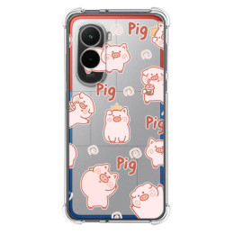 Funda Silicona Antigolpes para Xiaomi Poco M7 4G diseño Cerdos Dibujos