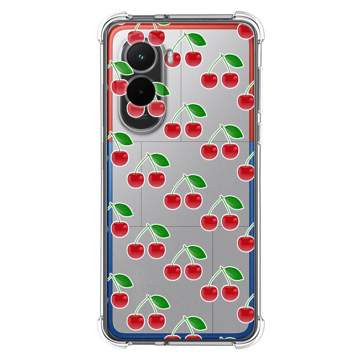 Funda Silicona Antigolpes para Xiaomi Poco M7 4G diseño Cerezas Dibujos