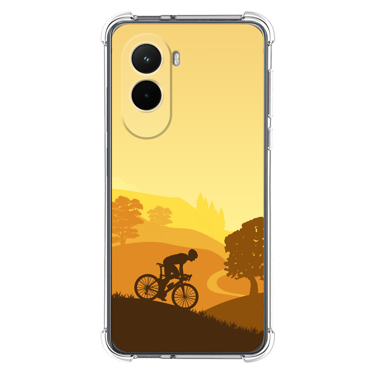 Funda Silicona Antigolpes para Xiaomi Poco M7 4G diseño Ciclista Dibujos
